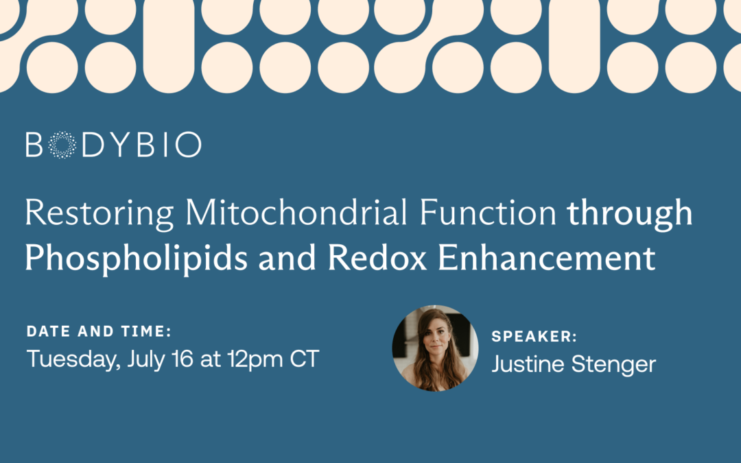 Restoring Mitochondrial Function through Phospholipids and Redox Enhancement