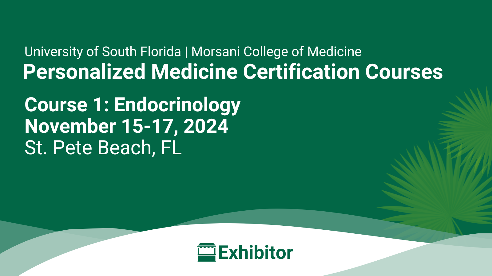 Personalized Medicine Certification: Endocrinology event poster