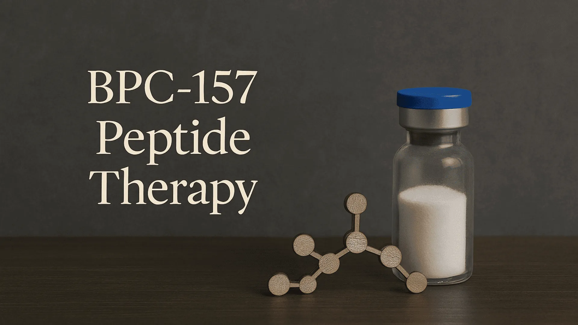 Infographic showing BPC-157 peptide structure and delivery methods—injectable, oral, liposomal, and topical—on a clean medical background with green tones.